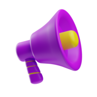 Technology, megaphone broadcast, 3d illustration icon png