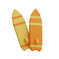 reis, surfing bord, 3d icoon illustratie png