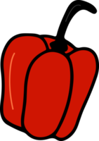 Capsicum drawing isolated png