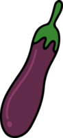 Eggplant drawing isolated png