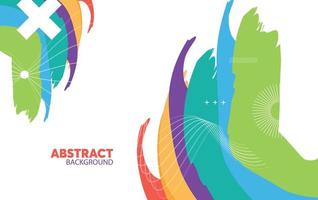 Modern abstract background. Cool colorful shapes composition vector