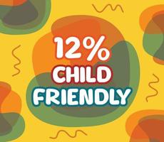 square shape banner vector, illustration of GMO percentage. interesting gradation design with child theme. vector