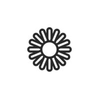 Flower icon, isolated Flower sign icon, vector illustration