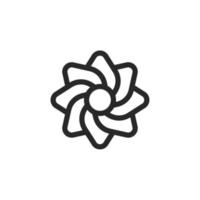 Flower icon, isolated Flower sign icon, vector illustration