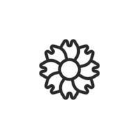 Flower icon, isolated Flower sign icon, vector illustration