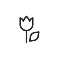 Flower icon, isolated Flower sign icon, vector illustration