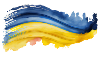 Ukraine Flagge Patriot Illustration Design, ukrainisch Patriotismus Flaggen, ai generiert png