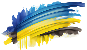 Ucrânia bandeira patriota ilustração projeto, ucraniano patriotismo bandeiras, ai gerado png