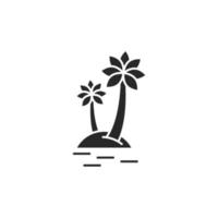 isla icono, aislado isla firmar icono, vector ilustración
