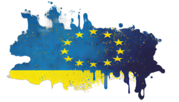 Ucrania bandera patriota ilustración diseño, ucranio patriotismo banderas, ai generado png