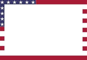 Estados Unidos bandera marco con Copiar espacio para tu texto o diseño vector