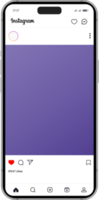 instagram Accueil page interface avec téléphone intelligent, Publier maquette png