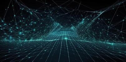 tech background with a wire mesh, in the style of futuristic digital art, digital, Illustration photo