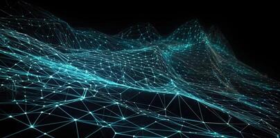 tech background with a wire mesh, in the style of futuristic digital art, digital, Illustration photo