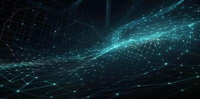 tech background with a wire mesh, in the style of futuristic digital art, digital, Illustration photo