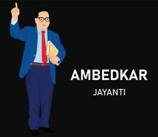 Ambedkar Jayanti 14 April Dr BR Ambedkar Vector Design