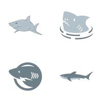 Fish logo template vector