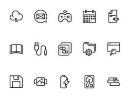 Simple vector icon on a theme books, file storage, electronic