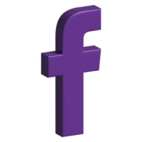 icône 3d facebook png