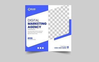 digital márketing agencia social medios de comunicación y enviar modelo vector