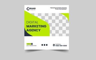 digital márketing agencia social medios de comunicación y enviar modelo vector