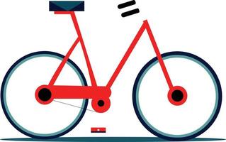 cute cartoon bicycle illustration vector