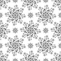 Vector seamless pattern. Abstract pattern on a white background. Plants