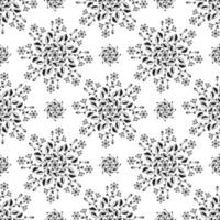 Vector seamless pattern. Abstract pattern on a white background. Plants