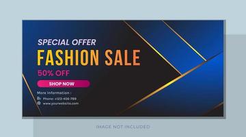 vector template fashion sale blue modern best for banner and cover