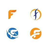 F Letter vector icon