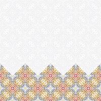 Islamic arabic abstract ornamental banner with geometric pattern and decorative ornament vector