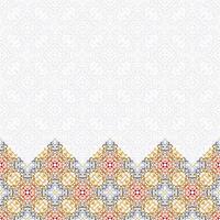 Islamic arabic abstract ornamental banner with geometric pattern and decorative ornament vector