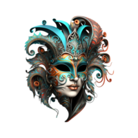 Golden Venetian Carnival Mask png