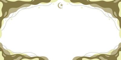 Islamic Abstract Banner Background vector