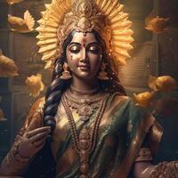 maha laxmi goddess hindu beautiful image photo