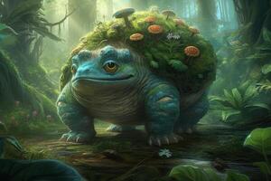 venusaur cute monster science-fiction concept art photo