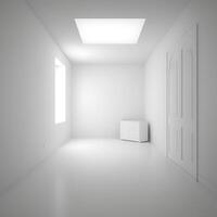 image of white empty room photo