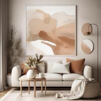 A cute white room with cute furniture graphic Art photo