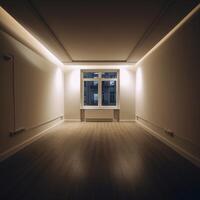 A bright shot film photo of empty room