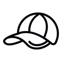 Training cap icon outline vector. Baseball hat vector