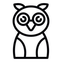 Owl puppet icon outline vector. Theatre show vector