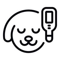 Dog veterinary icon outline vector. Pet animal vector