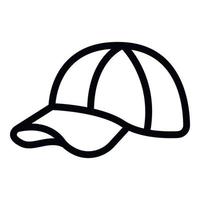 ropa gorra icono contorno vector. béisbol sombrero vector