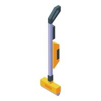 Cleaner mop icon isometric vector. Cleaning floor vector