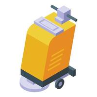 Floor machine icon isometric vector. Cleaning washing vector