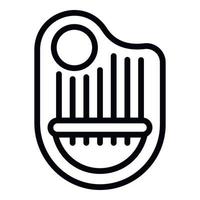 Kantele string icon outline vector. Retro music vector