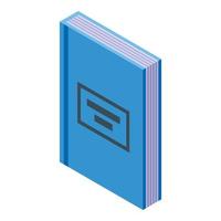 School book icon isometric vector. Study education vector