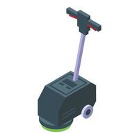 Floor washing machine icon isometric vector. Water cleaning vector