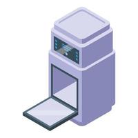 Restaurant air fryer icon isometric vector. Home cook vector