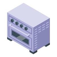 Gas stove icon isometric vector. Air cook vector